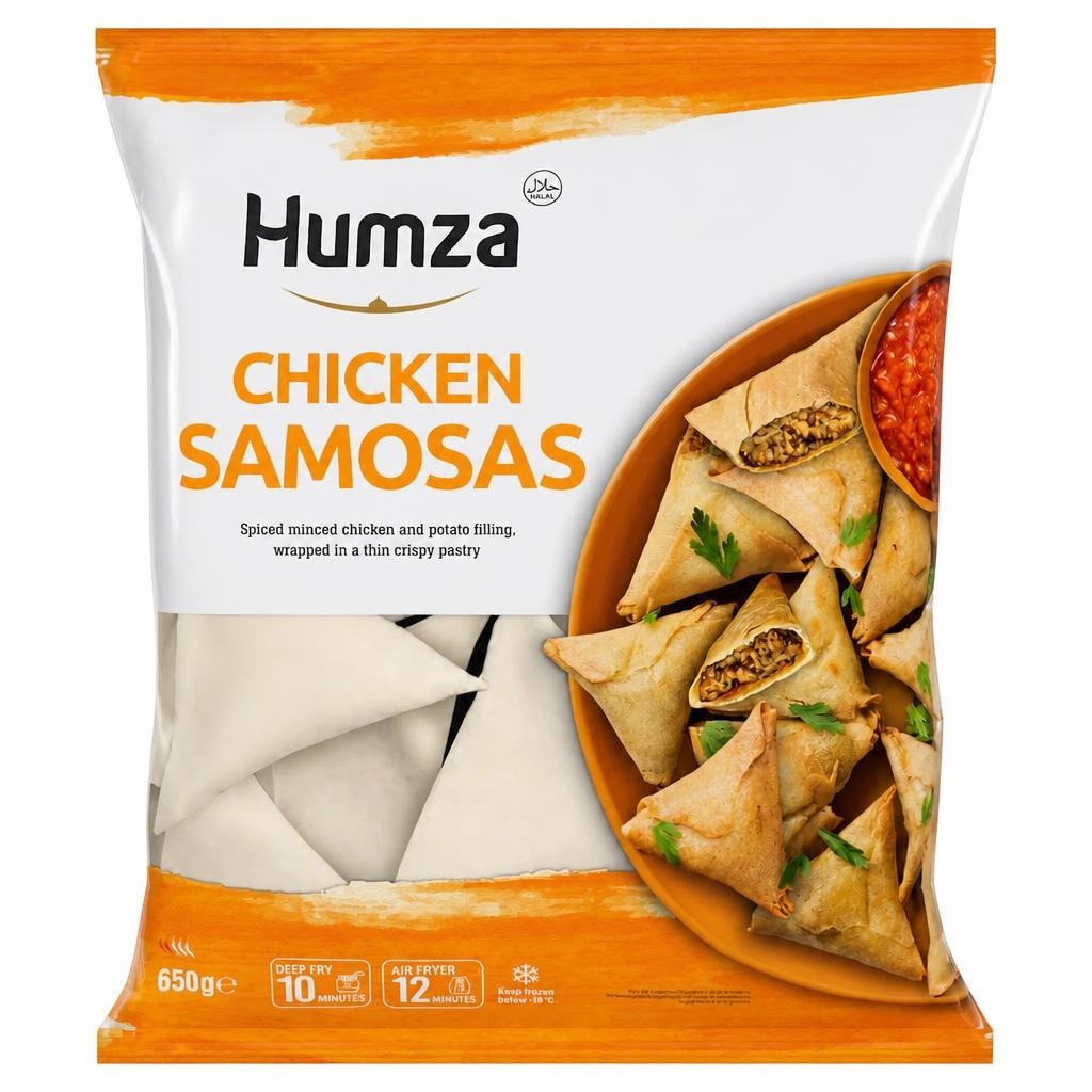 Humza Chicken Samosa 20 Pieces 650G
