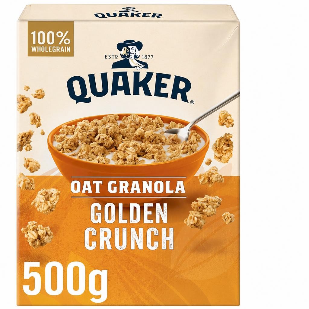 Quaker Oat Granola Golden Crunch 500g