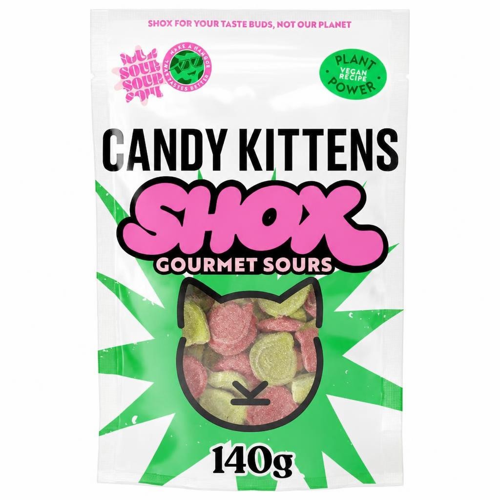 Candy Kittens Shox Gourmet Sours 140g