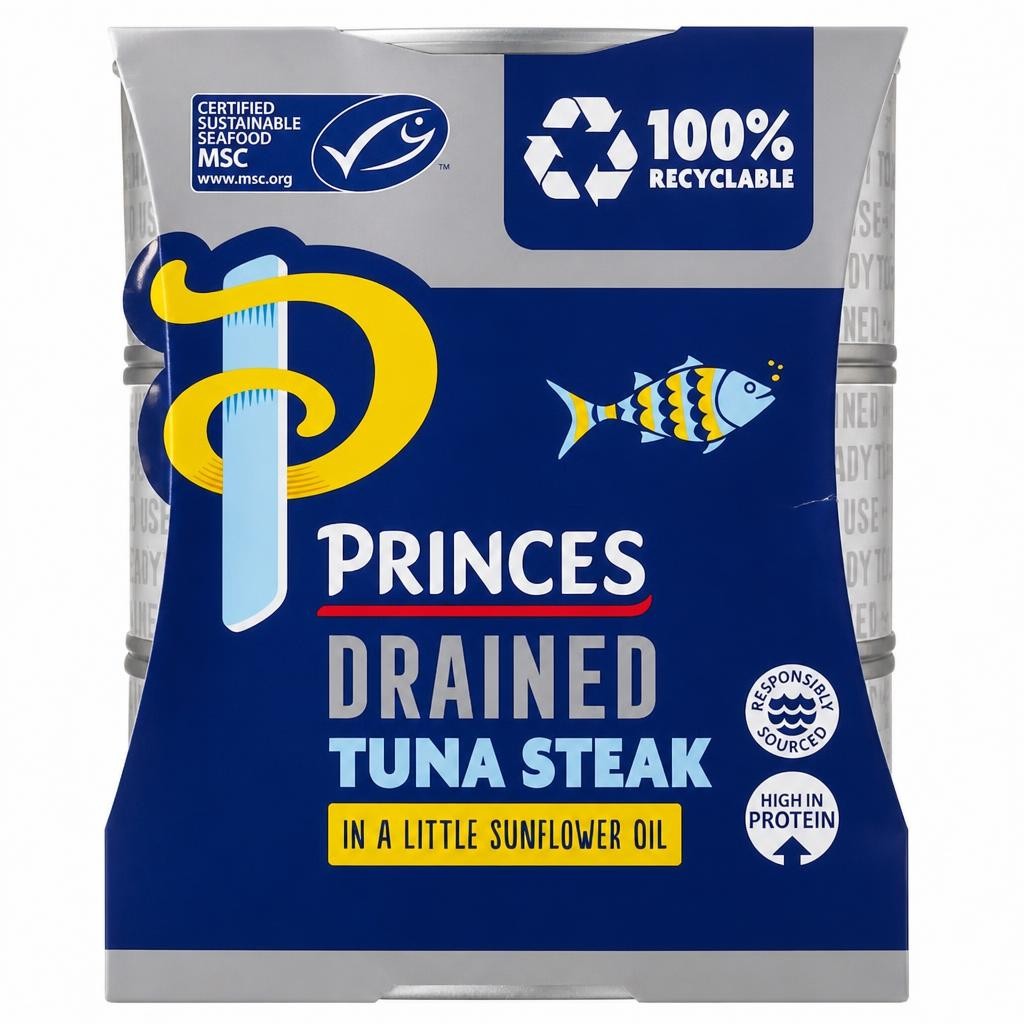 Princes Drained Tuna Steak In Sunflower Oil3x110g