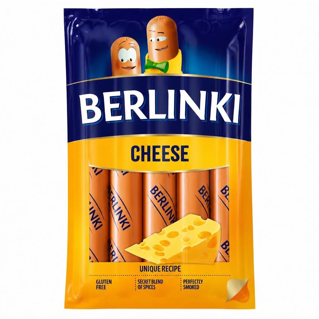 Morliny Berlinki Hot Dog With Cheese 250G