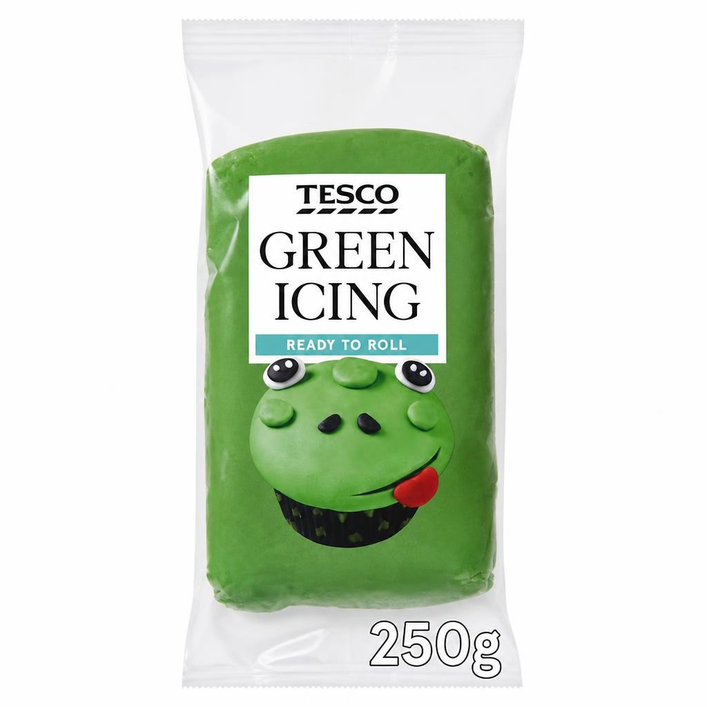 Tesco Ready To Roll Green Icing 250g