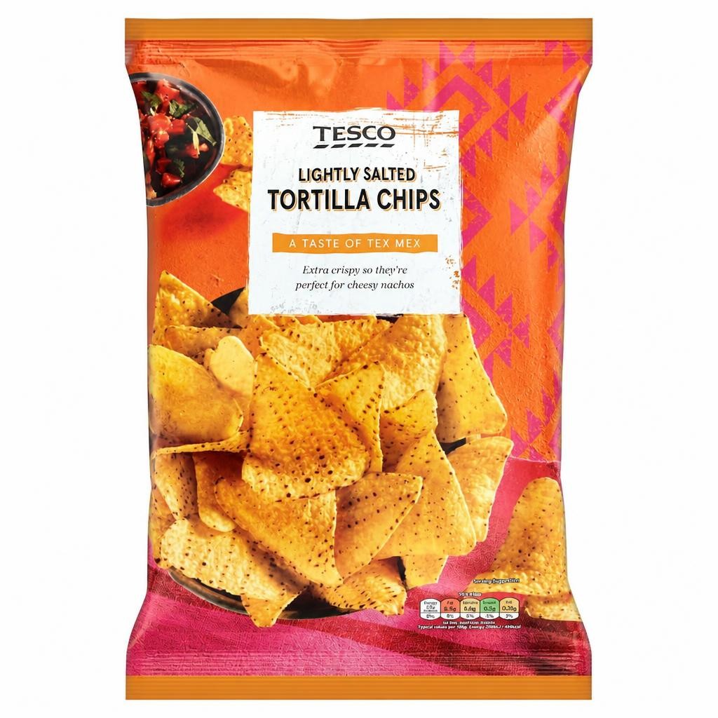 Tesco Lightly Salted Tortilla Chips 175G