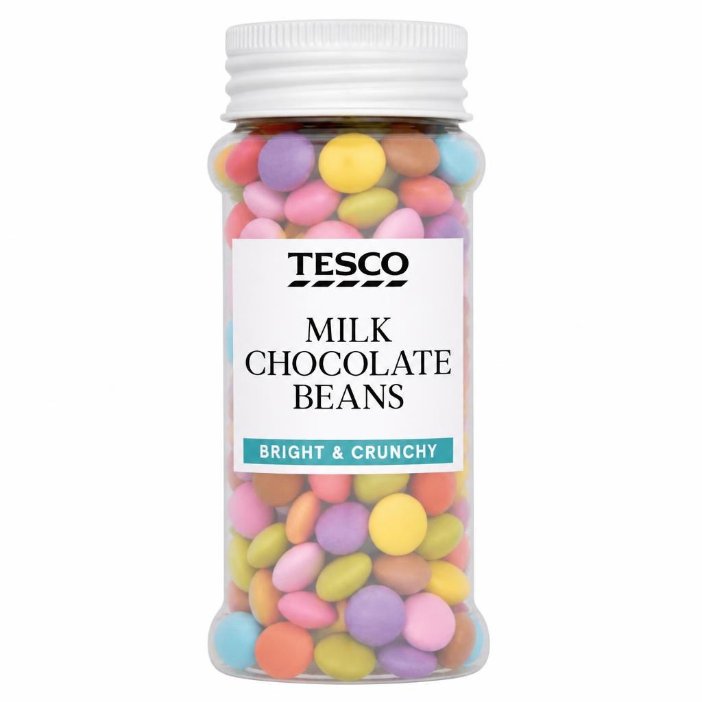 Tesco Milk Chocolate Beans 75G