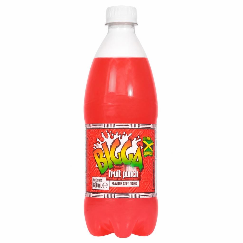 Bigga Fruit Punch Soft Drink 600Ml
