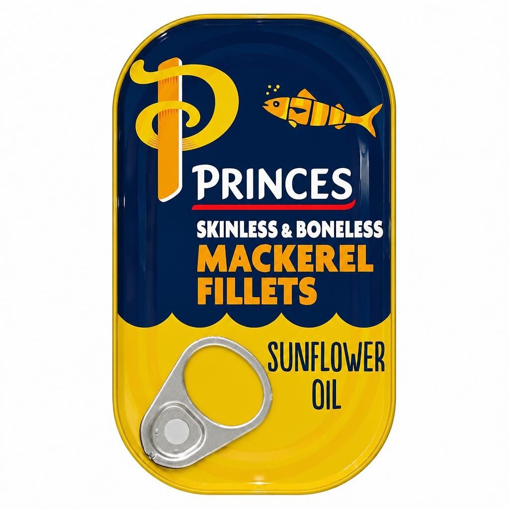 Princes Mackerel Fillets Sunflower Oil 125G