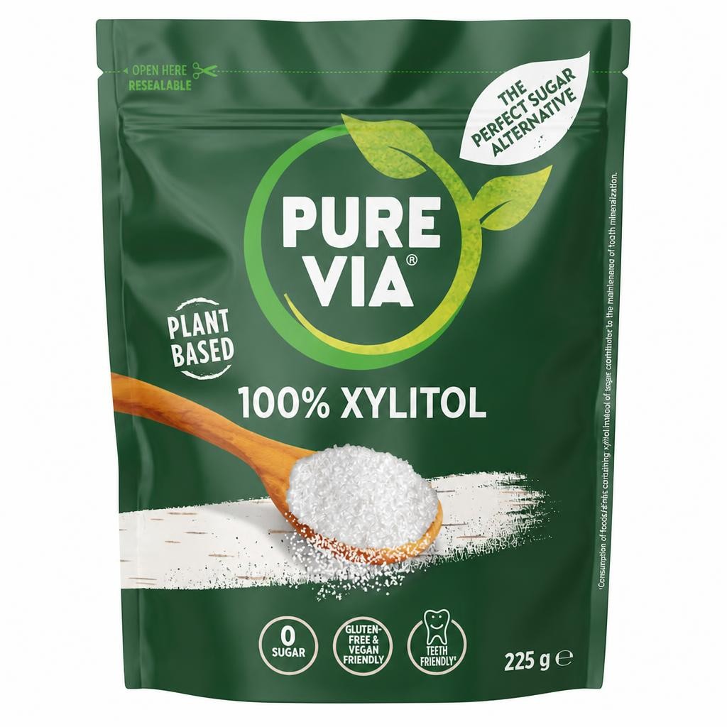 Pure Via 100% Xylitol Plant Based 225G