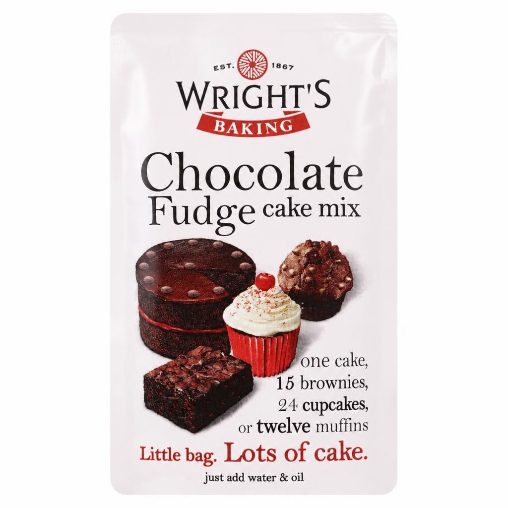 Wright's Baking Chocolate Fudge Cake Mix 500G