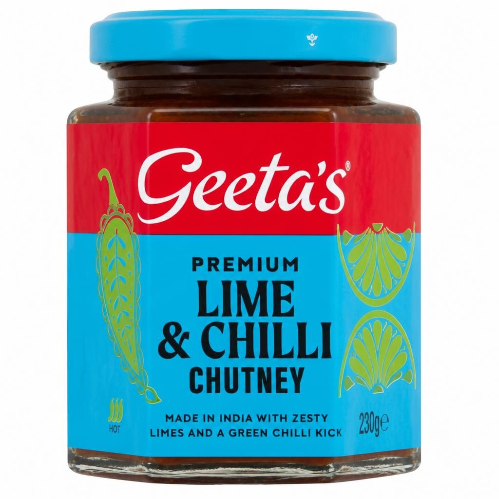 Geeta's Premium Lime & Chilli Chutney 230G