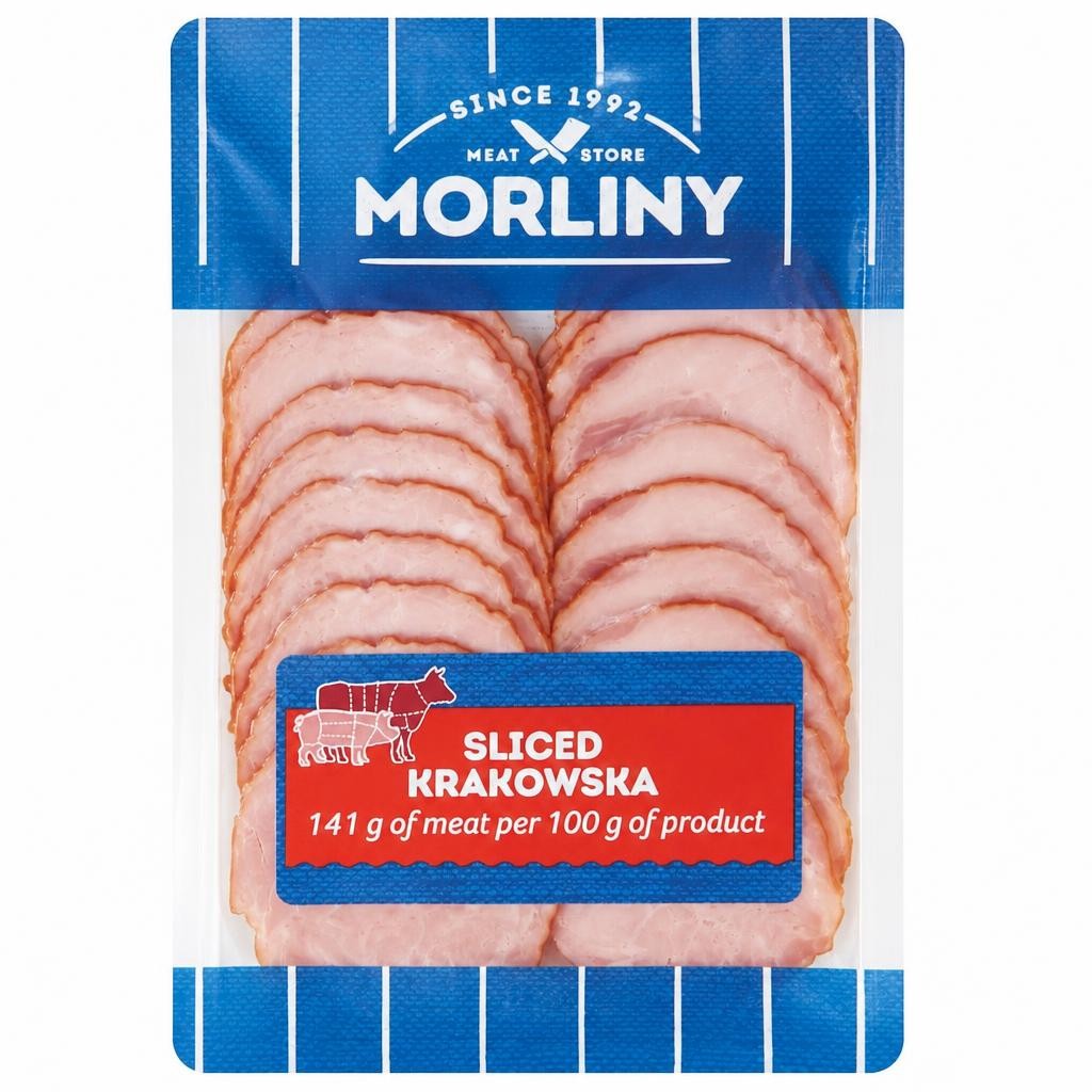 Morliny Krakowska Sausages Slices 80G