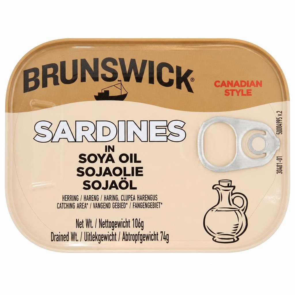 Brunswick Sardines In Soya Oil 106G