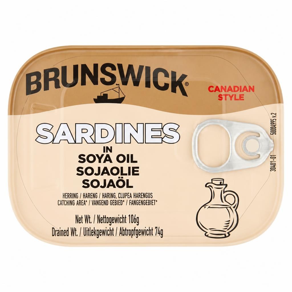 Brunswick Sardines In Soya Oil 106G