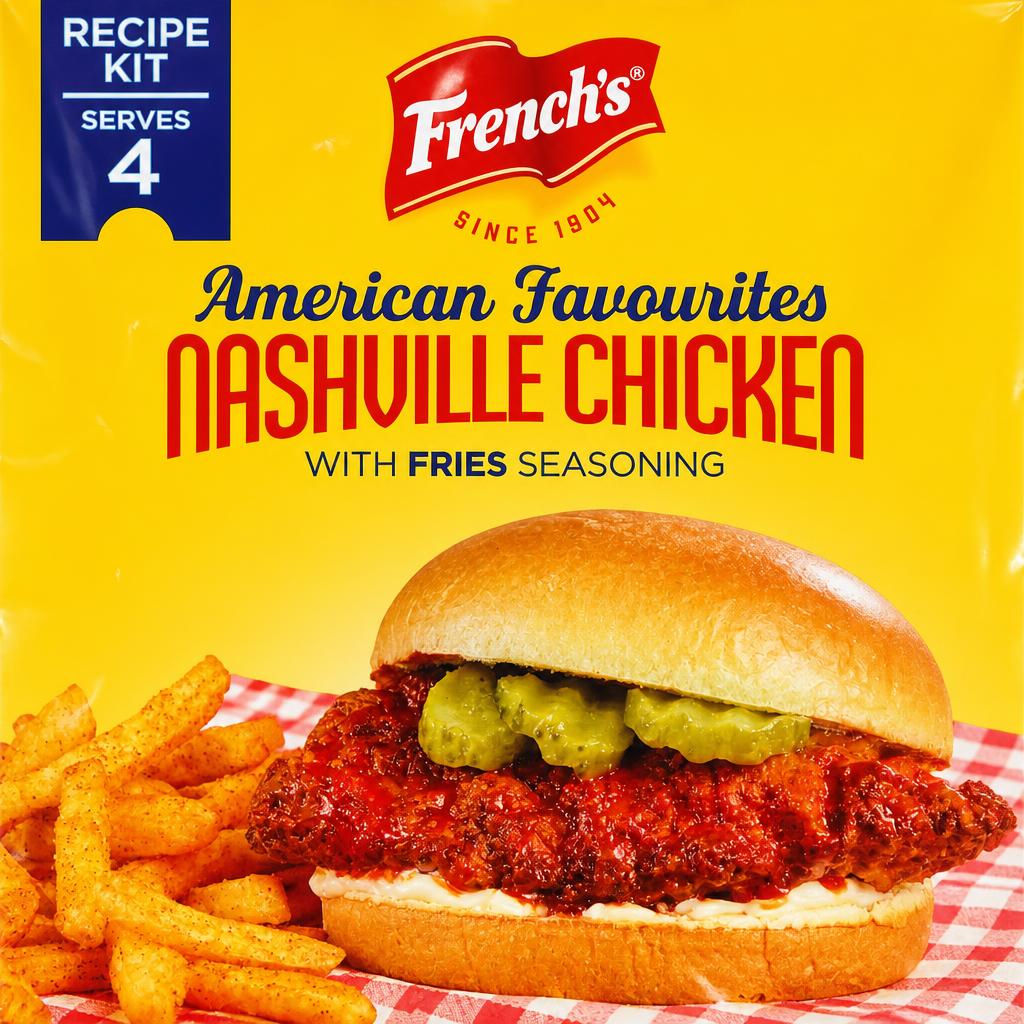 French's Nashville Chicken with Fries Seasoning Recipe Kit 105G