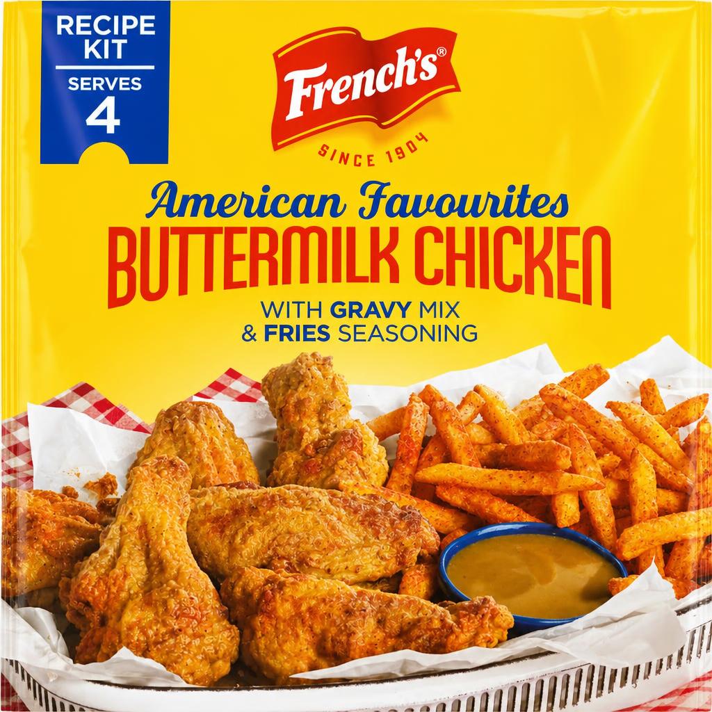 French's Buttermilk Chicken with Fries Seasoning Recipe Kit 85G