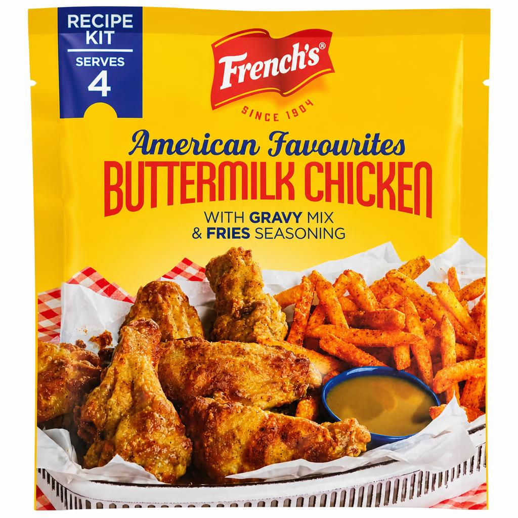 French's Buttermilk Chicken with Fries Seasoning Recipe Kit 85G