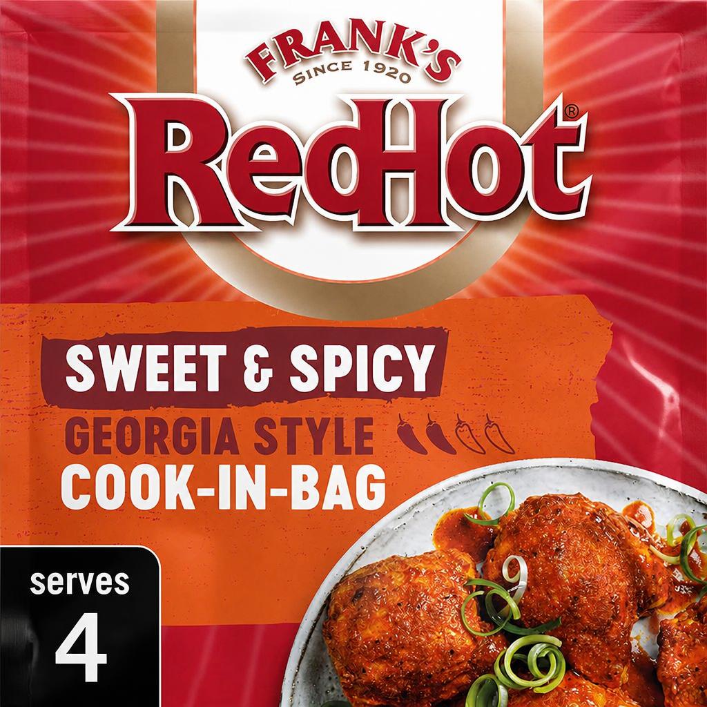 Frank's RedHot Sweet & Spicy Georgia Style Cook-In-Bag 25G