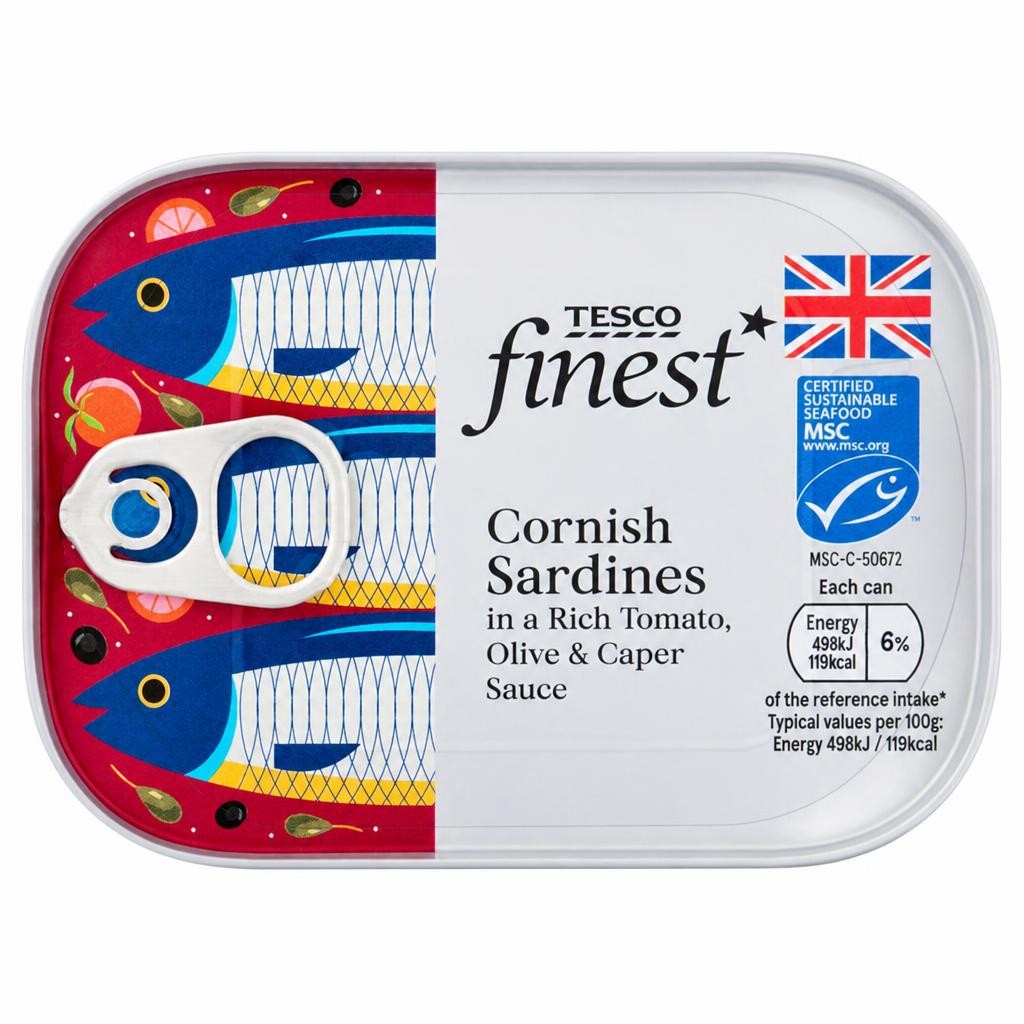 Tesco Finest Cornish Sardines 100g