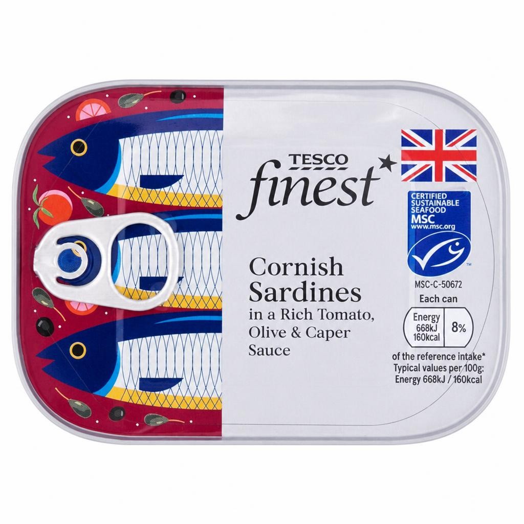 Tesco Finest Cornish Sardines 100g