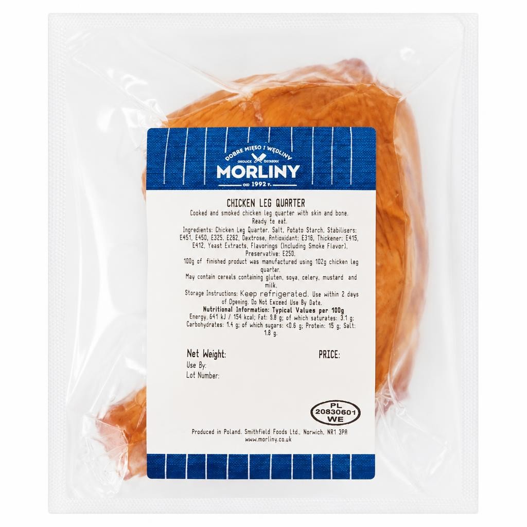 Morliny Cooked Smoked Chicken Leg Quarter