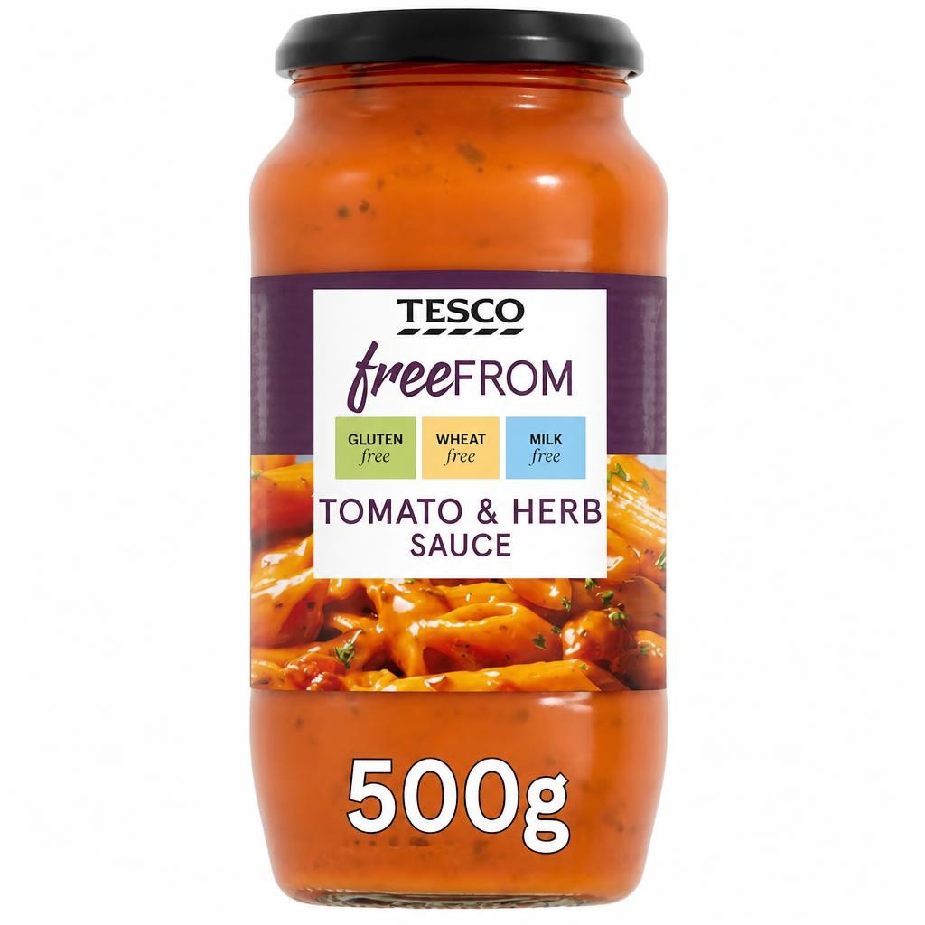 Tesco Free From Tomato And Herb Sauce 500G