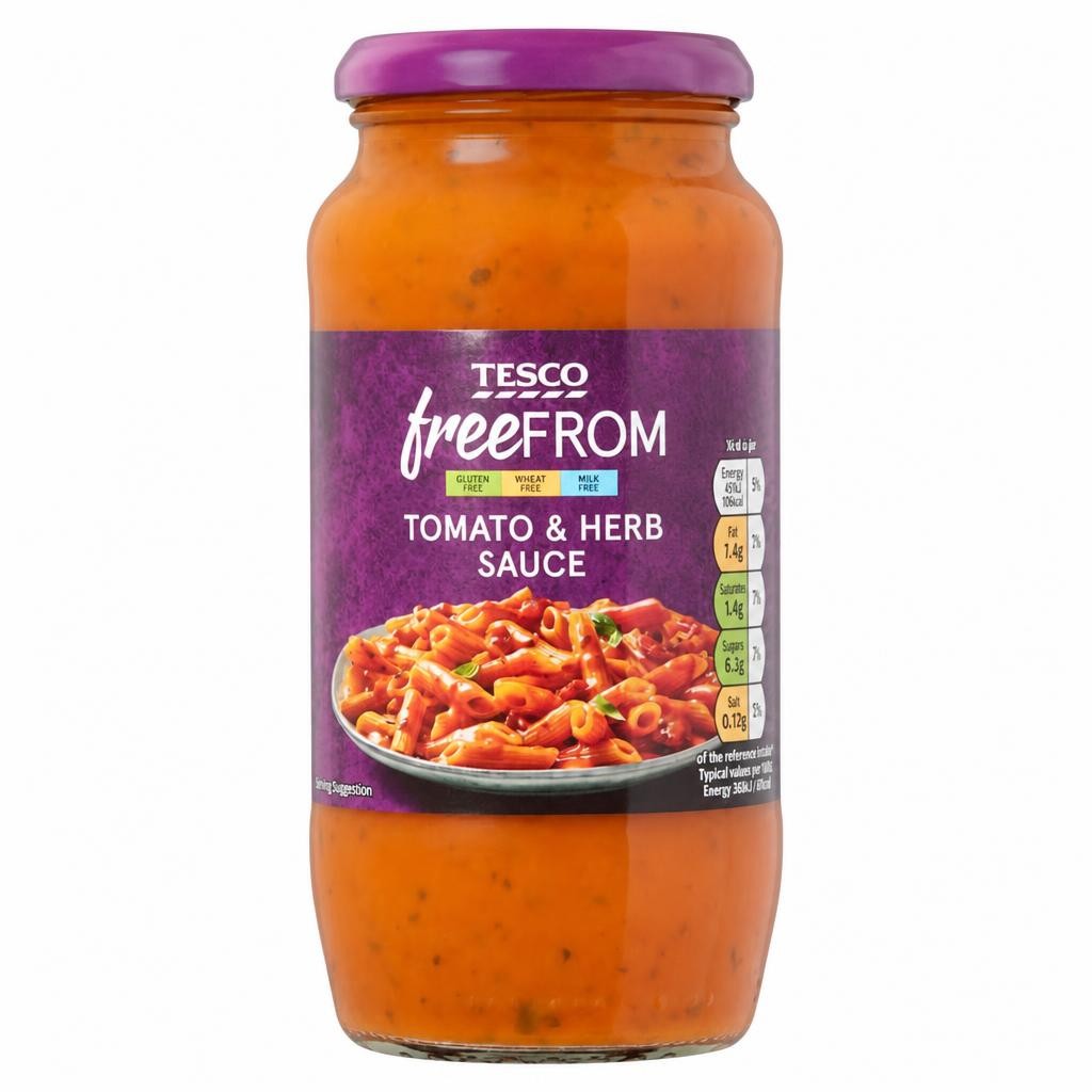 Tesco Free From Tomato And Herb Sauce 500G