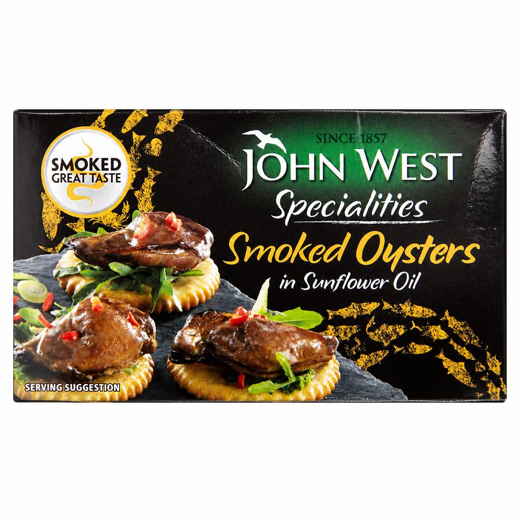John West Smoked Oysters Sunflower Oil 85G