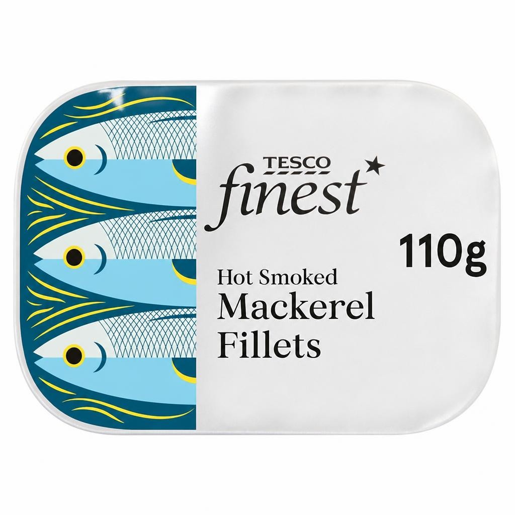 Tesco Finest Hot Smoked Mackerel Fillets 110G