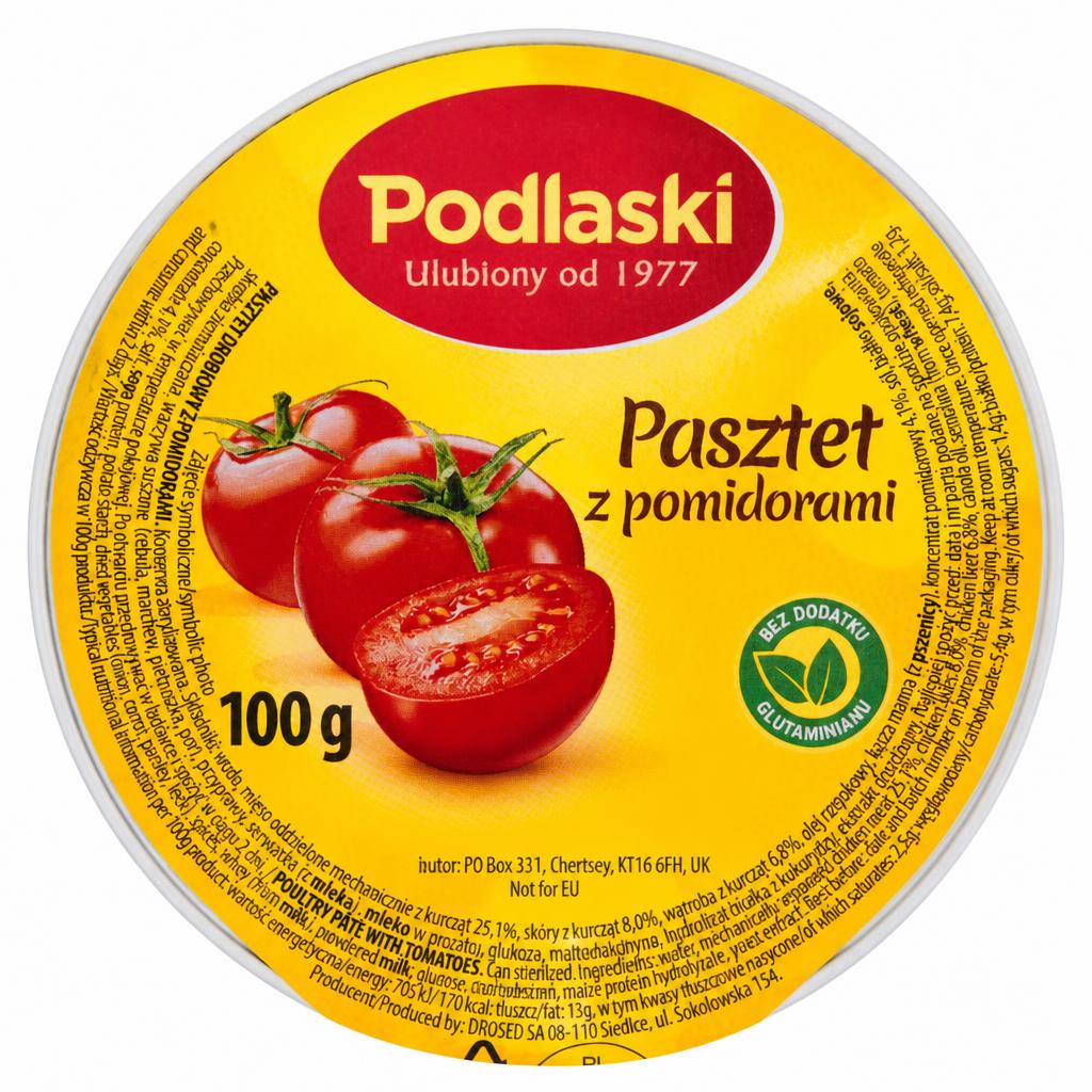Podlaski Chicken Pate & Tomatoes 100g