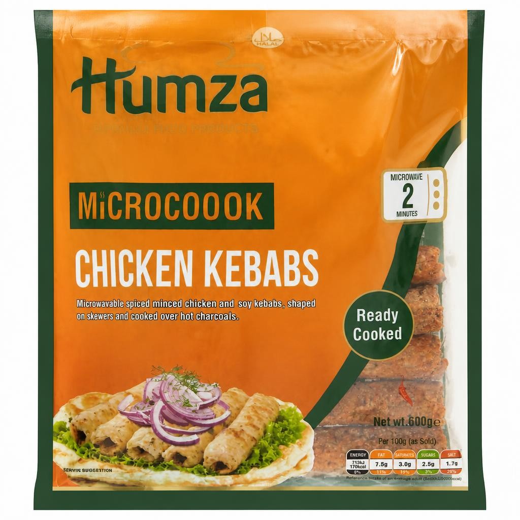 Humza Microcook Chicken Kebabs 600g