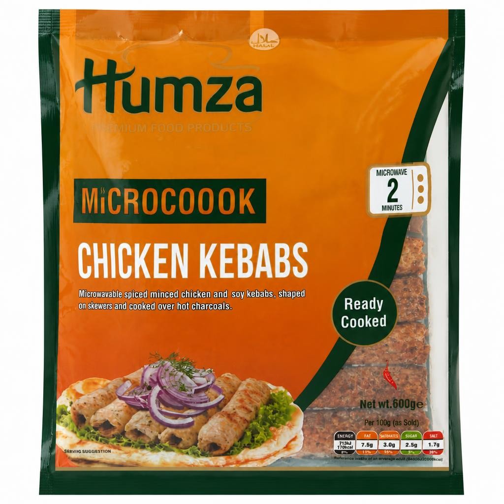 Humza Microcook Chicken Kebabs 600g