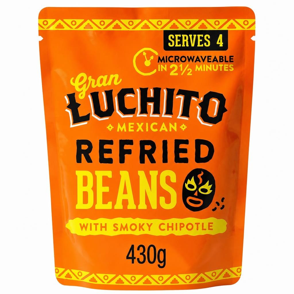 Gran Luchito Refried Beans Chipotle 430G