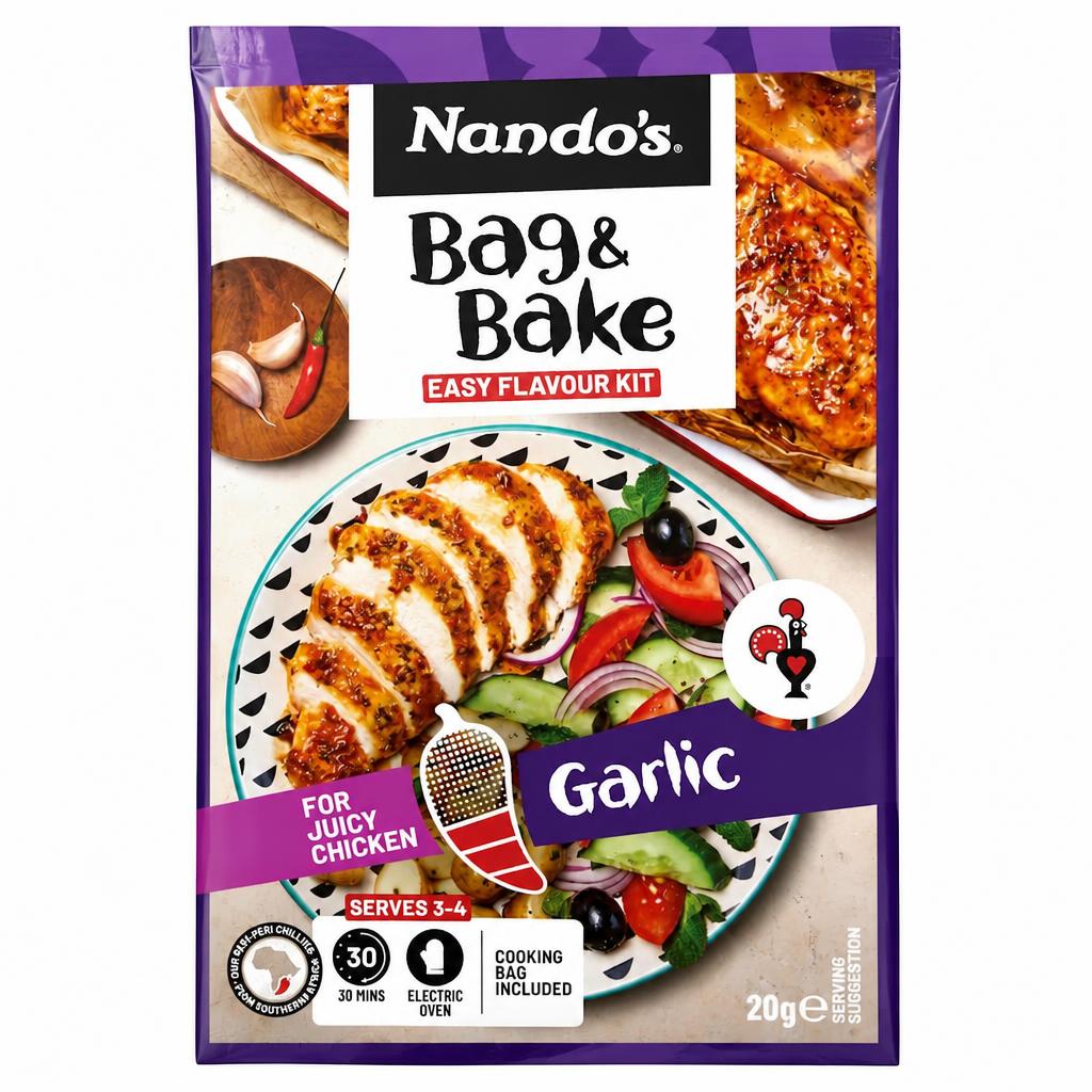 Nando's Peri-Peri Bag & Bake - Garlic 20g