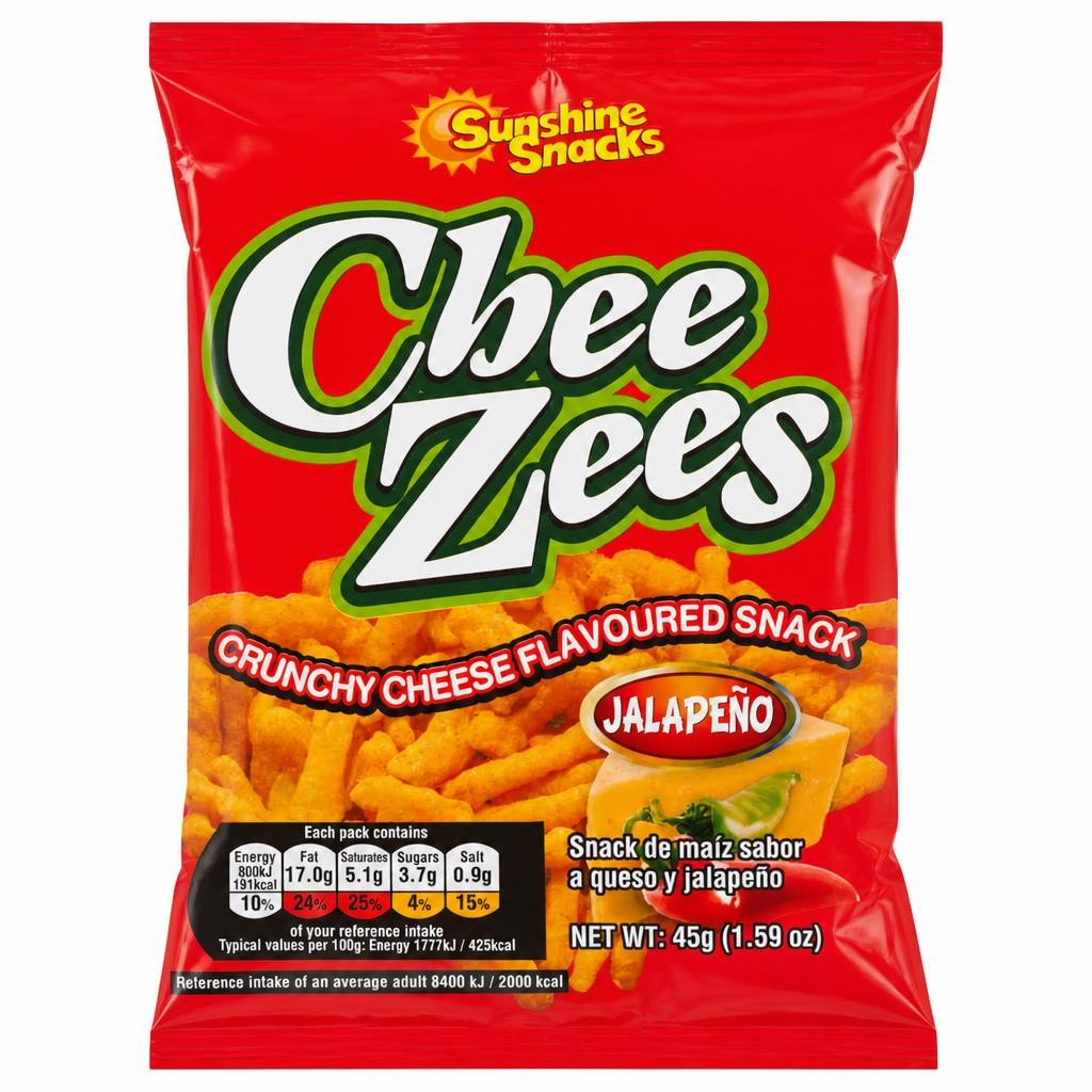 Cheezees Jalapeno 45G 45G
