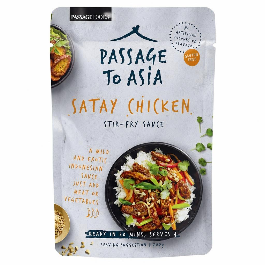 Passage To Asia Satay Chicken Stir Fry Sauce 200G