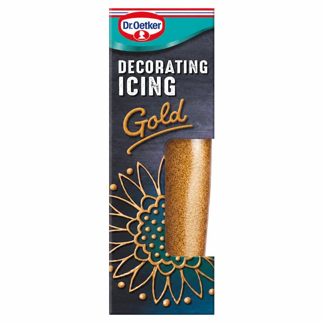 Dr Oetker Decorating Icing Gold 50G