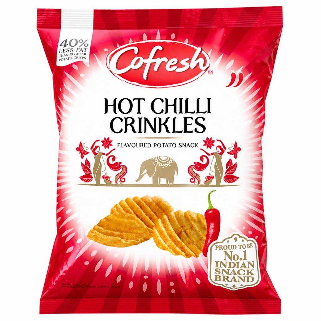 Cofresh Hot Chilli Potato Crinkles 80G