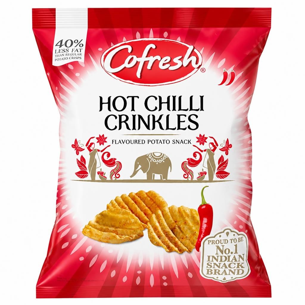 Cofresh Hot Chilli Potato Crinkles 80G