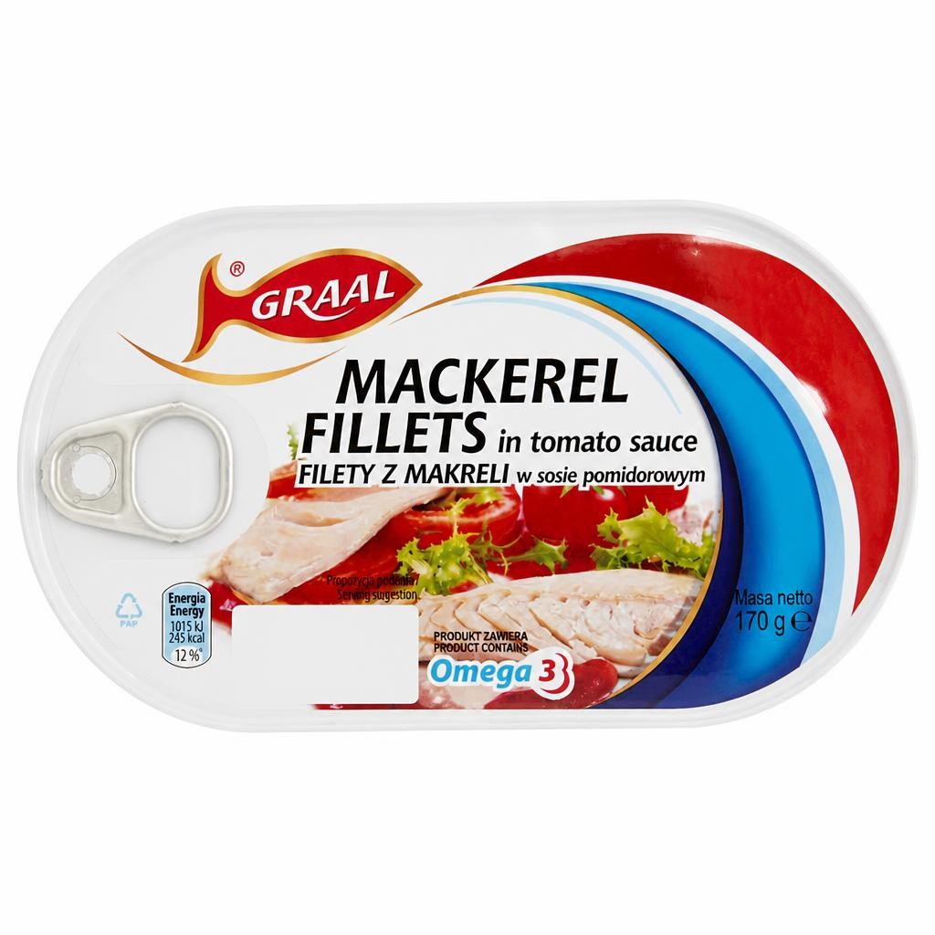 Graal Mackerel Fillets In Tomato 170G