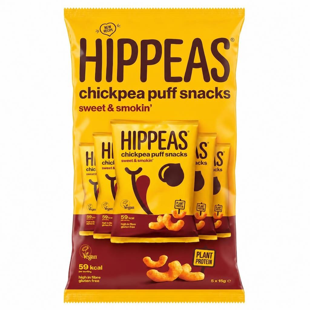 Hippeas Sweet & Smokin' Chickpea Puff Snacks 5 Pack 15g