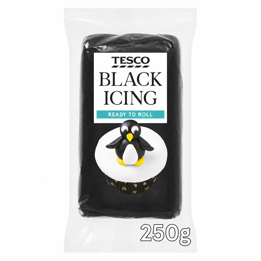 Tesco Ready To Roll Black Icing 250g