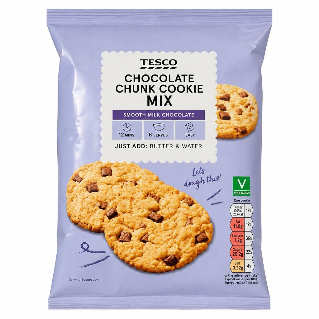 Tesco Chocolate Chunk Cookie Mix 285G