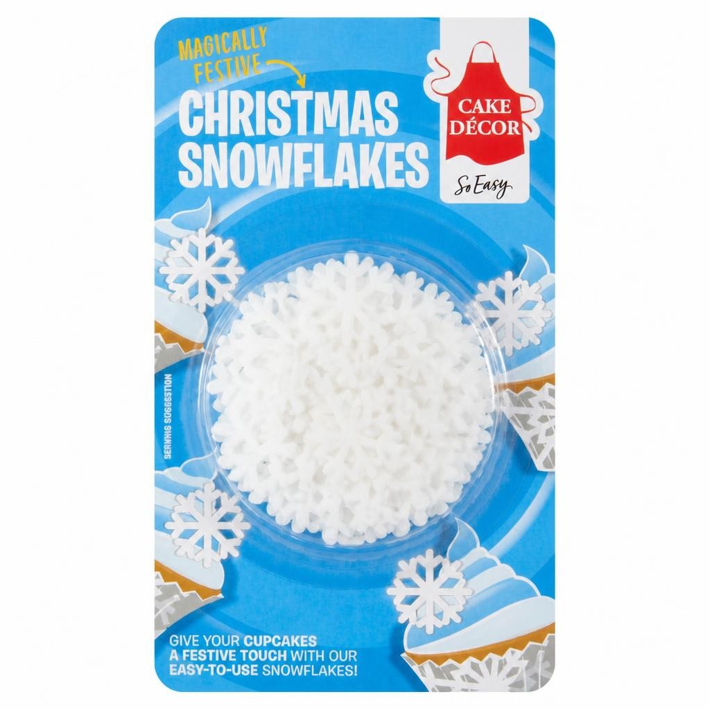 Cake Decor Christmas Wafer Snowflakes 4G