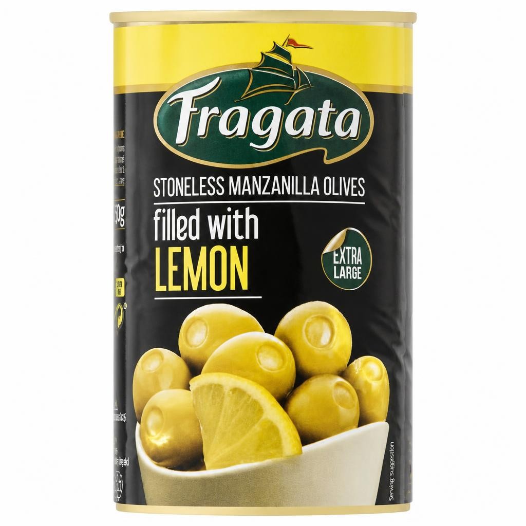 Fragata Stoneless Manzanilla Olives Filled With Lemon 350G