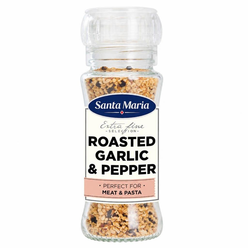 Santa Maria Roasted Garlic & Pepper Grinder 80G
