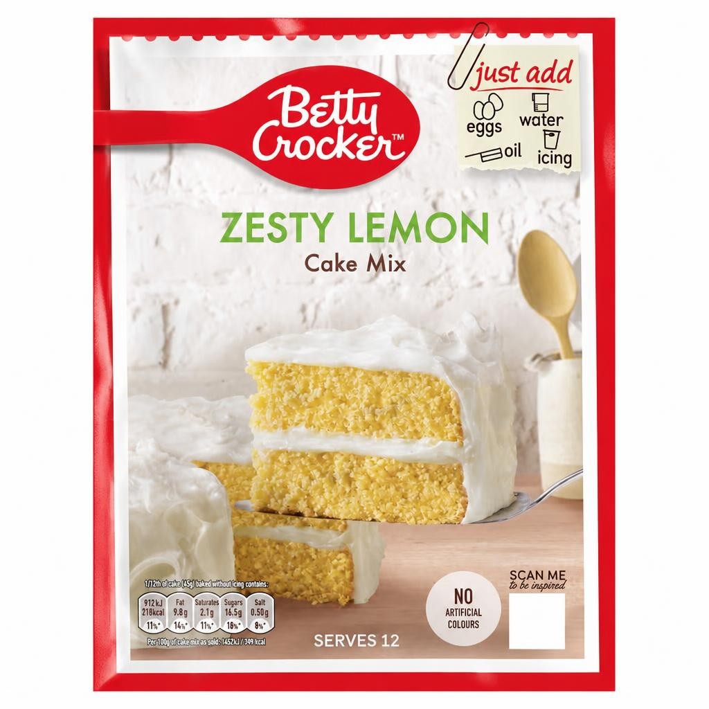 Betty Crocker Cake Mix - Zesty Lemon 425g