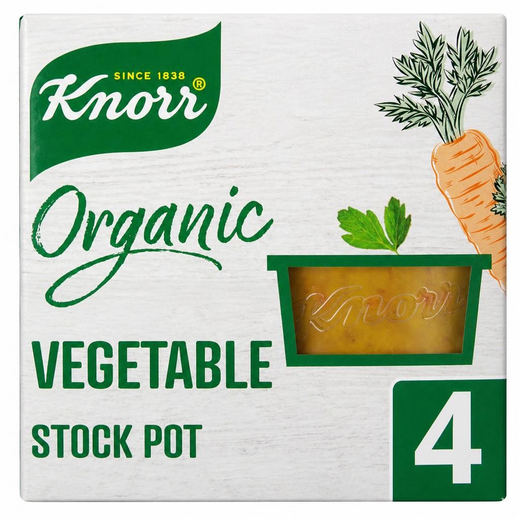 Knorr Organic Vegetable Stock Pot 4x26g