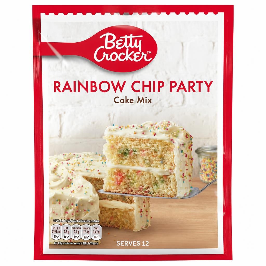 Betty Crocker Rainbow Chip Party Cake Mix 425g