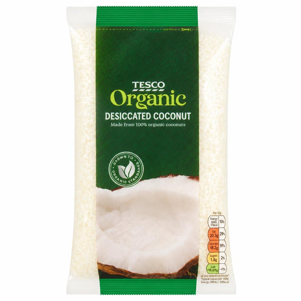 Tesco Organic Desiccated Coconut 200G