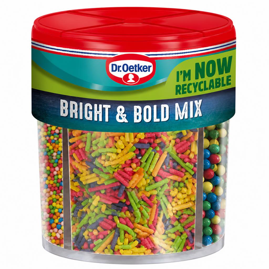 Dr Oetker Bright & Bold Sprinkles Mix 109G