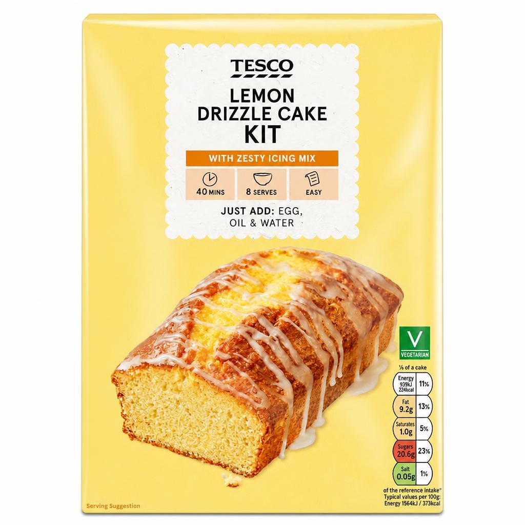 Tesco Lemon Drizzle Cake Kit 320G